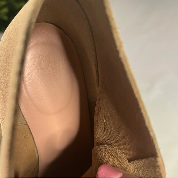 J.Crew Womens Size 7 Tan Macalister Wedge Heel Ankle Bootie Suede Boho Neutral - Picture 6 of 9